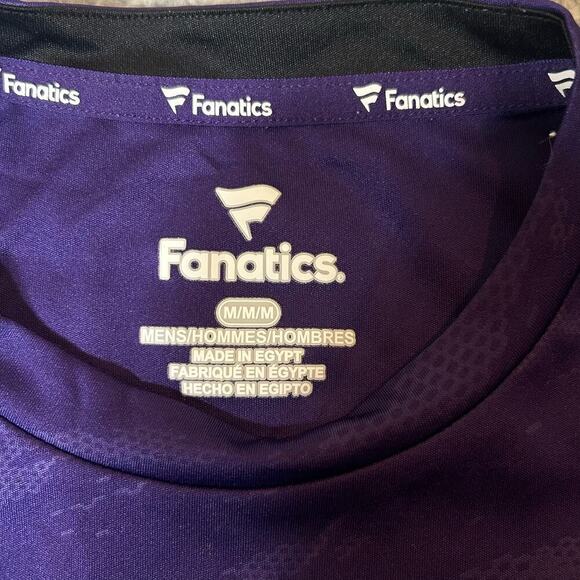 Baltimore Ravens Tee Fanatics Mens M Purple‎ Pullover Short Sleeve Tee Shirt NFL - Picture 3 of 10